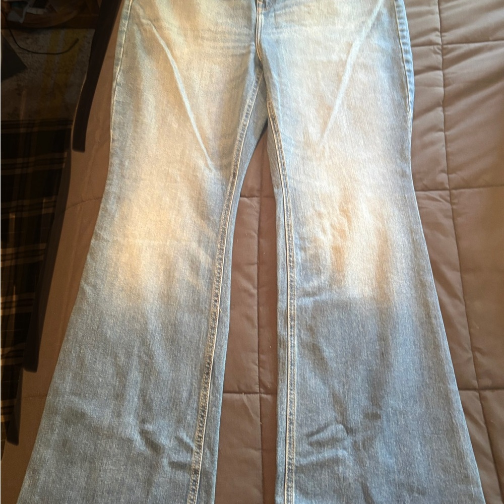 Old Navy Light Blue Flare Jeans